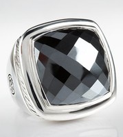 more images of David Yurman Jewelry 925 Silver Jewelry  20mm Hematite Albion Ring