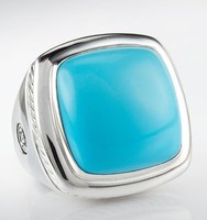 more images of David Yurman Jewelry Sterling Silver 20mm Turquoise Albion Ring