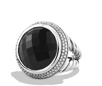 David Yurman Jewelry Cerise Ring with Black Onyx and Diamond