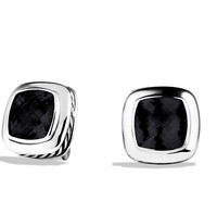 David Yurman Jewelry 925 Silver Albion Earrings with Black Onyx