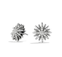 David Yurman Jewelry 16mm Starburst Small Earrings with Diamonds