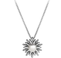 David Yurman Jewelry 18mm Pendant Necklace with Pearl
