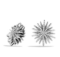 more images of david yurman jewelry 25mm starburst earrings with diamonds