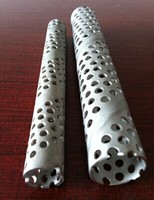 spiral welded perforated filter element tube center core