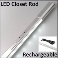 more images of Elastic LED Wardrobe Rail Ligthing