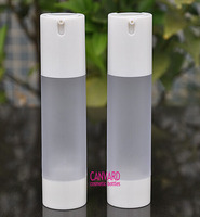 Wholesale frosted airless pum bottle, airless pumps cosmetics