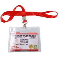 more images of Printed Polyester Lanyards Attached on Card Holders and Card Pouches for Displaying Id Cards