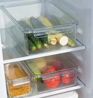 more images of Transparent refrigerator storage box with lid