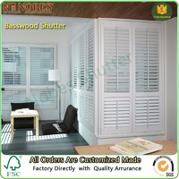 Wooden Plantation Shutters Window Decoration Factory Directly from China