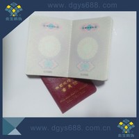 more images of Visa booklet invisible UV certificate printing with hot stamping foil