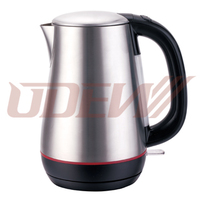 1.7L Cordless Stainless Steel Concealed Electric Kettle