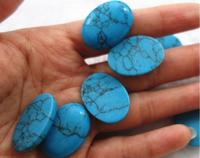 more images of Semi gemstone artificial turquoise of the egg shape of the egg Cabochons shaped surface
