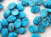 more images of Semi gemstone artificial turquoise of the egg shape of the egg Cabochons shaped surface