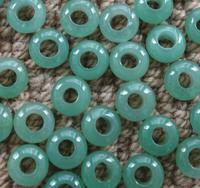 Natural Green Aventurine Round Bead with big hole size Beads
