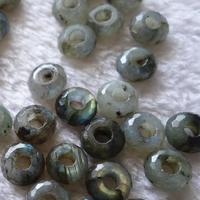 Natural Labradorite Gemstone Round Bead Loose Spacer Beads with big hole size