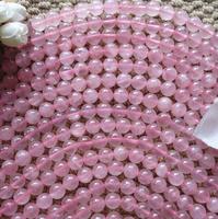 more images of Natural Pink Rose Quartz Gemstone Round Bead Loose Spacer Beads