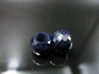 more images of Natural stones Lapis beads with Faceted Surfaces with Large hole size