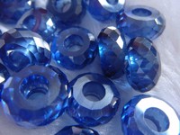 Cubic Zirconia Beads with Large Hole Size
