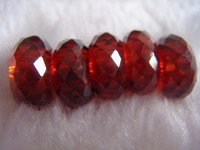 Cubic Zirconia Beads with Large Hole Size with Multicolors and Multisizes