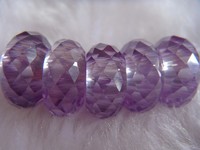 more images of Cubic Zirconia Beads with Large Hole Size with Multicolors and Multisizes