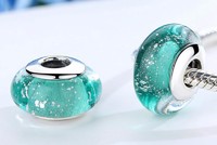 Murano Glass beads Shining beads with big hole size