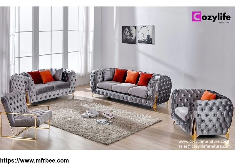 modern_pink_velvet_fabric_chesterfield_sofa_set