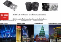 Outdoor LED mesh screen