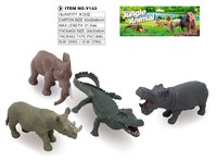 Wholesale cheap plastic zoo animals simulation farm/wild animal for kid