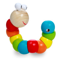 Colorful Educational Wooden Puzzle Brain Toy For Kids