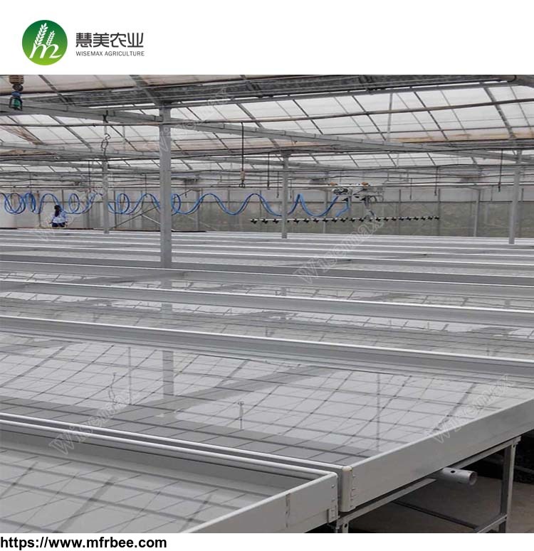 rolling_wire_greenhouse_bench_grow_tray_ebb_and_flow_hydroponic_systems
