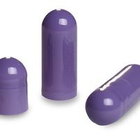 Purple Halal Gelatin Capsules Size 00