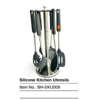 more images of Silicone Utensils With Stainless Steel Handle