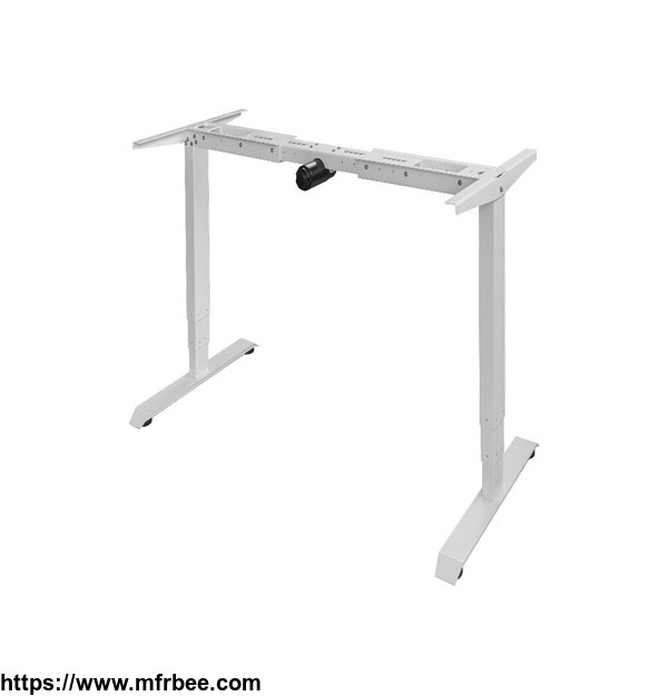 one_motor_two_leg_electric_height_adjustable_standing_desk_frame