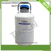 TIANCHI cryogenic semen dewar container 6L liquid nitrogen tank price in NE