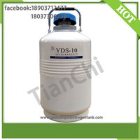 TIANCHI cryogenic semen dewar container 10L liquid nitrogen tank price in NG