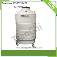 Cryogenic liquid transport tank 60L dewar nitrogen flask with cover 5 years vacuum guarantee