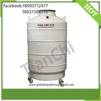 Cryogenic liquid transport tank 100L dewar nitrogen flask with cover 5 years vacuum guarantee