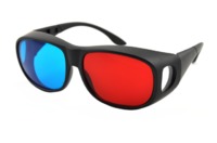 Durable Plastic Red Cyan 3D Glasses