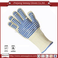 more images of SeeWay F500  two sides silicone dots heat resistant BBQ gloves kitchen safe