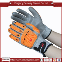 SeeWay B510-D TPR hign impact gloves for oil resistant HHPE cut resistant