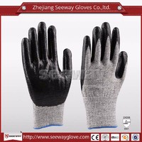 Seeway B514 HPPE Nitrile coated cut resistant gloves