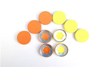 more images of logo and color customized pharmaceutical infusion glass bottle aluminum flip off caps seals