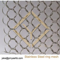 1.1*12mm stainless steel ring mesh/chain mail mesh curtain