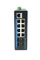 8 Electrical 4 Optical Gigabit Managed Industrial Ethernet POE Switch BL169GM-SFP