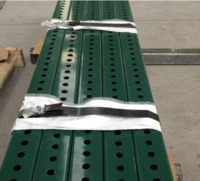Rust-resistant galvanized steel square post perforated