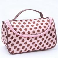 Pink Polka Dot  Cosmetic Bag