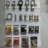silver plated sliding metal buckle