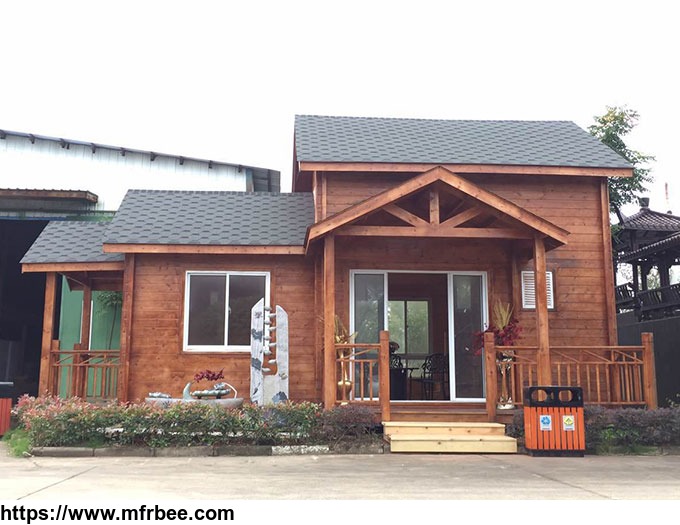 Fast delivery low cost easy assembly solid wood prefabricated wooden house for sale