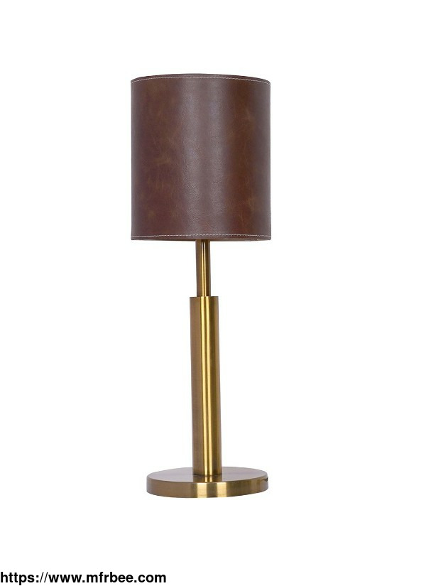 cylindrical_brown_leather_table_lamp