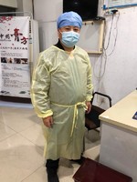 more images of Long Sleeves Sterile Elastic Cuff Non-woven Disposable Isolation Gown